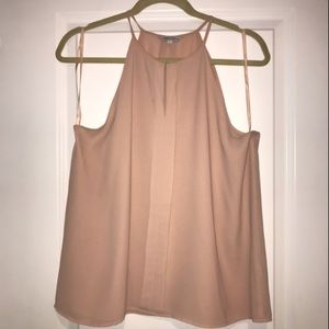 Naked Zebra Blush Racerback Blouse